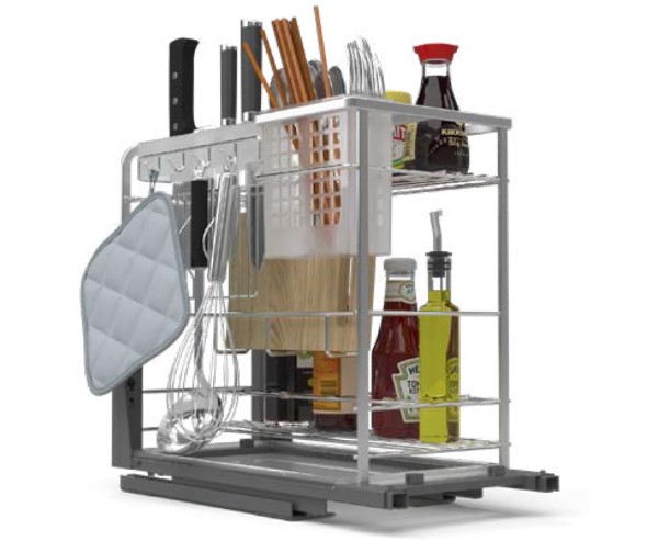 Bộ Đựng Dao Thớt Chai Lọ Sonata 400mm Cucina 549.20.815