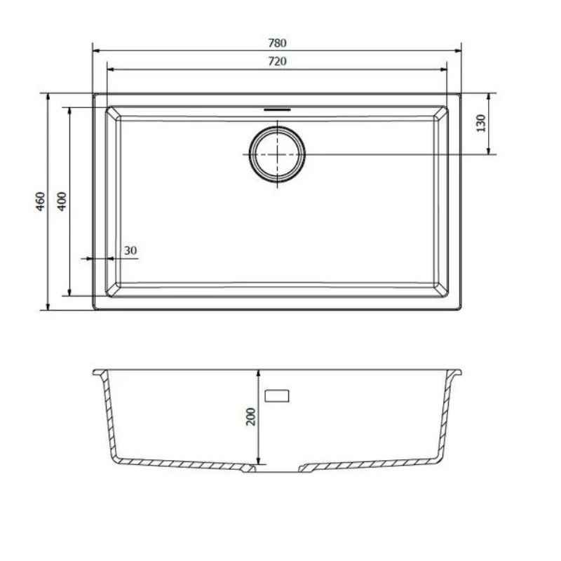 Chậu rửa bát 1 hố Reginox AMSTERDAM 72 HMH.R30905