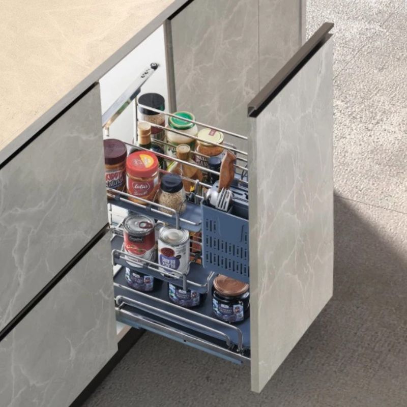 Giá dao thớt nan oval, ray giảm chấn Eurogold EPO4330