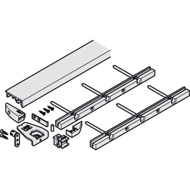 BỘ PHỤ KIỆN LẮP RAY DƯỚI Hafele 408.30.961