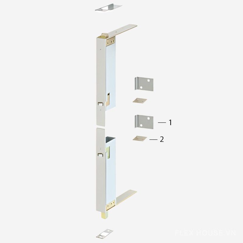 Thanh cài khóa âm cho cửa trượt Hafele 911.62.035