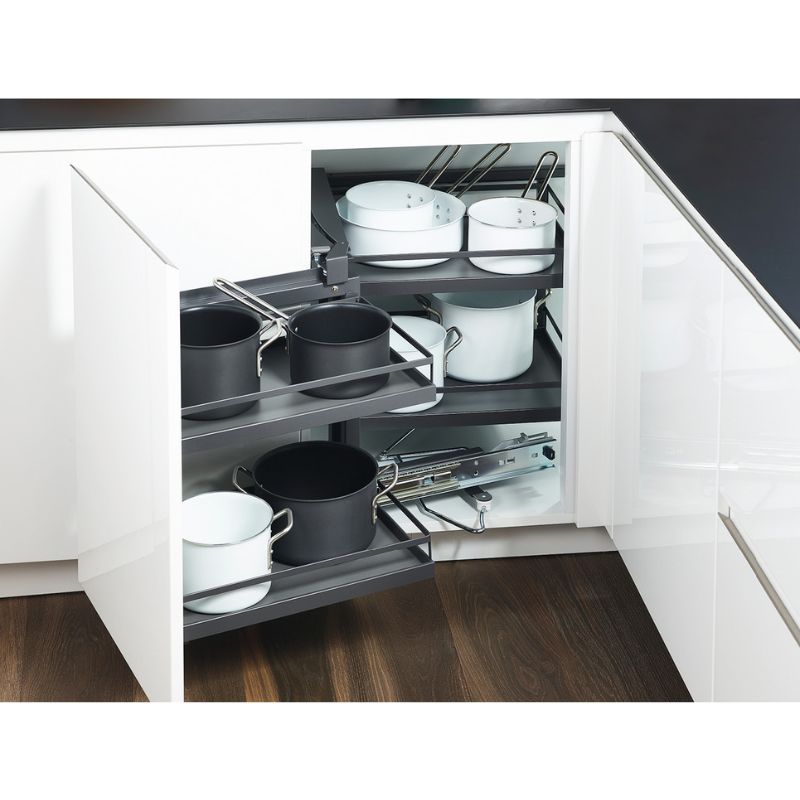 Phụ kiện kệ xoay, khung rổ MAGIC CORNER, bên phải Hafele 546.17.233