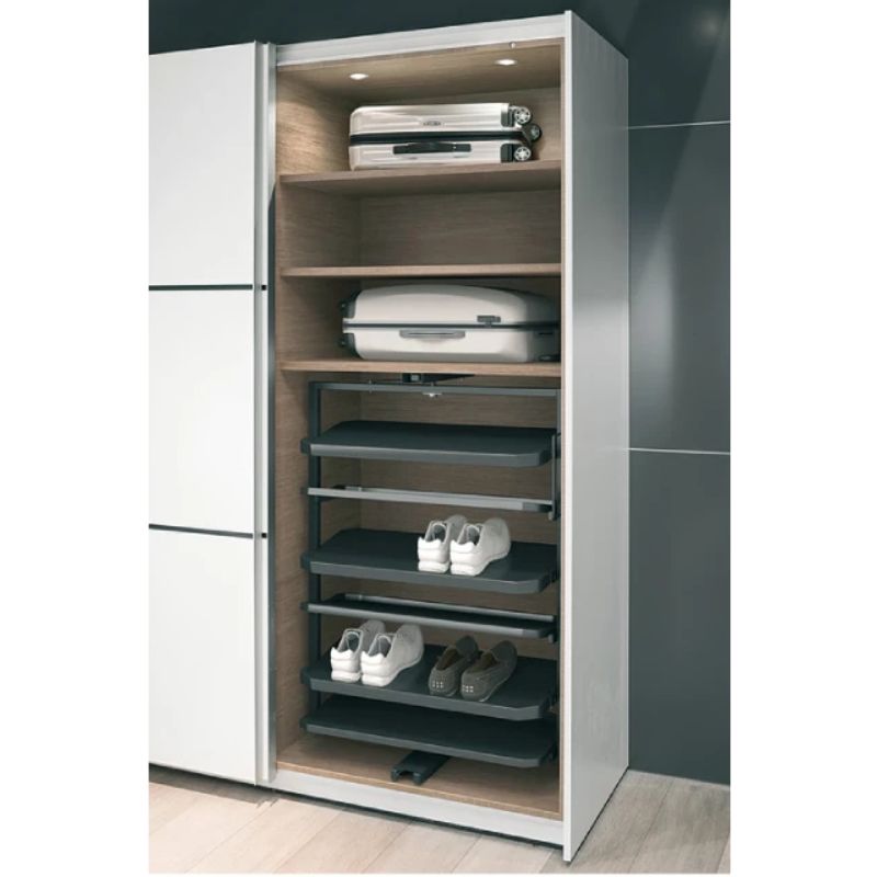 Kệ để giày Hafele màu trắng cao 1000mm 806.22.700