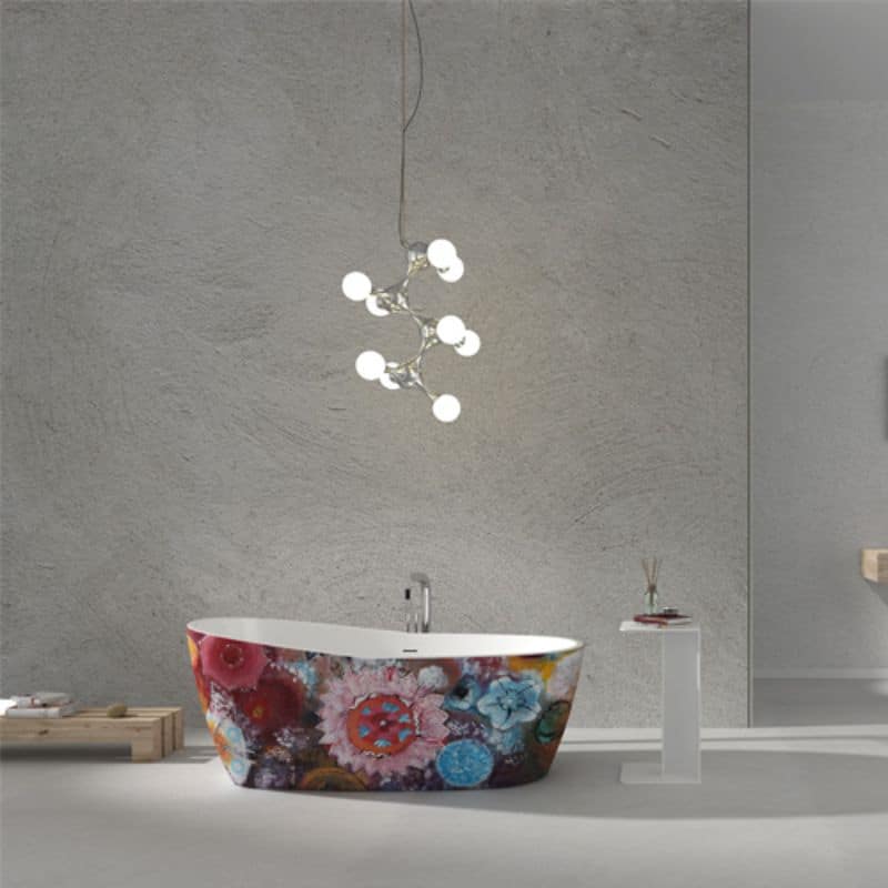  Bồn tắm Louise EuroKing không massage EU-6037 Hoa văn