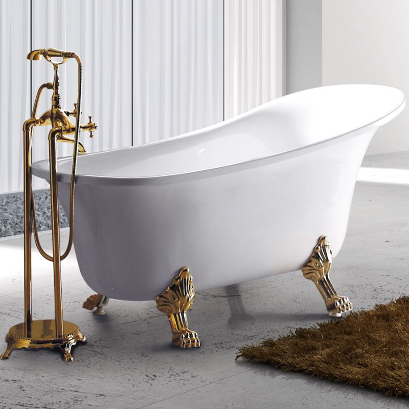 Bồn tắm EuroKing không massage NG-1711-1600(White+Gold)