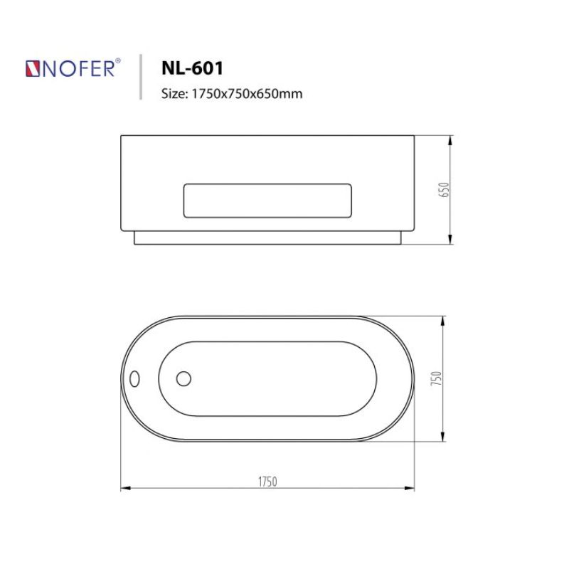 Bồn tắm EuroKing không massage NL-601 Đỏ