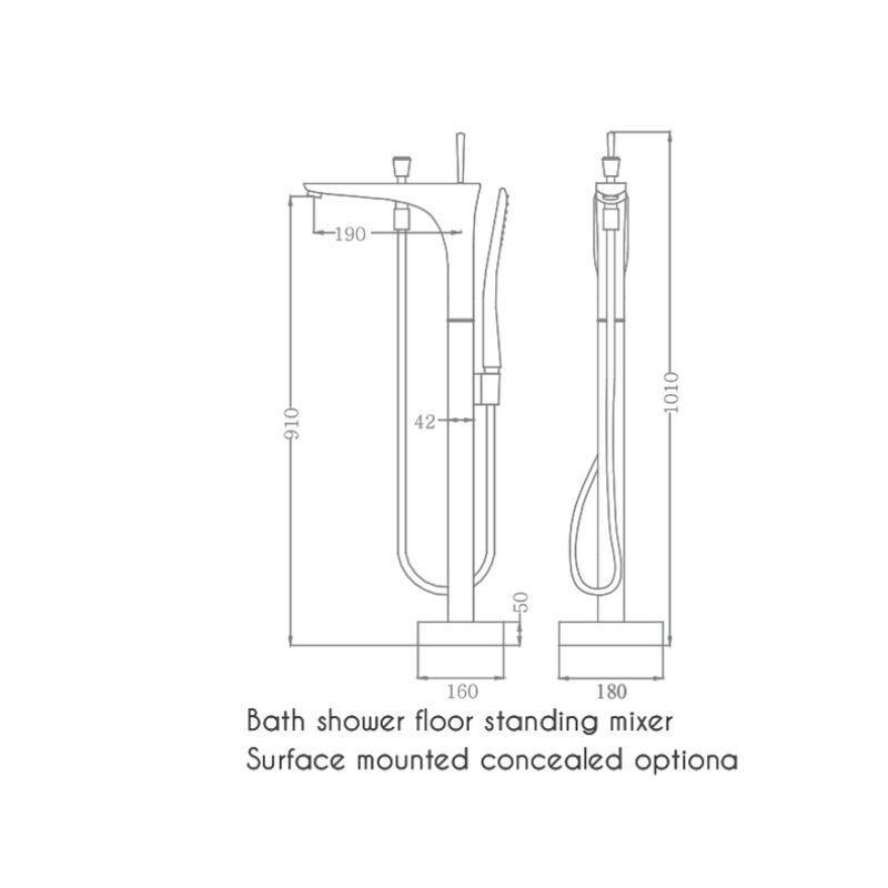 Vòi sen tắm gắn bồn EuroKing EU-61013
