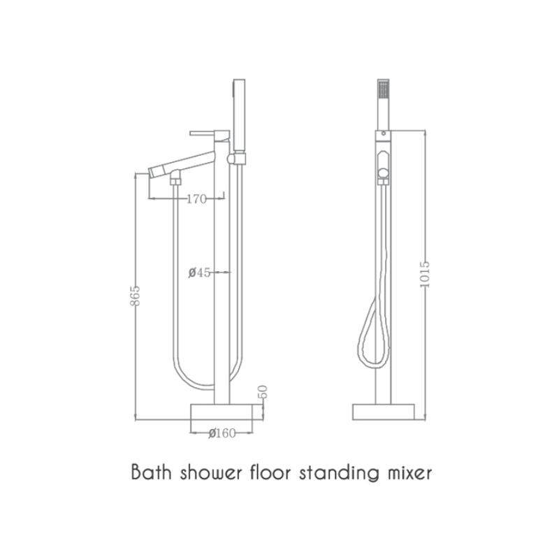 Vòi sen tắm gắn bồn EuroKing EU-61010