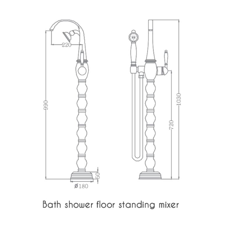 Vòi sen tắm gắn bồn EuroKing EU-51025
