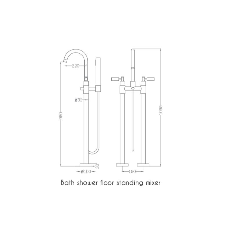 Vòi sen tắm gắn bồn EuroKing EU-51003