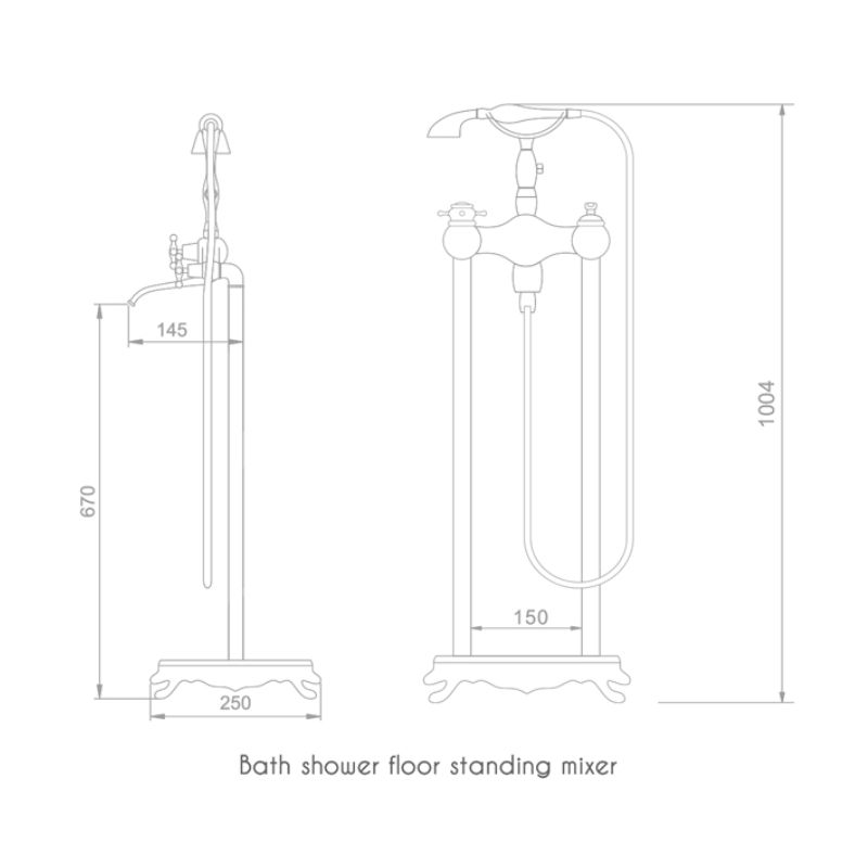 Vòi sen tắm gắn bồn EuroKing EU-51017