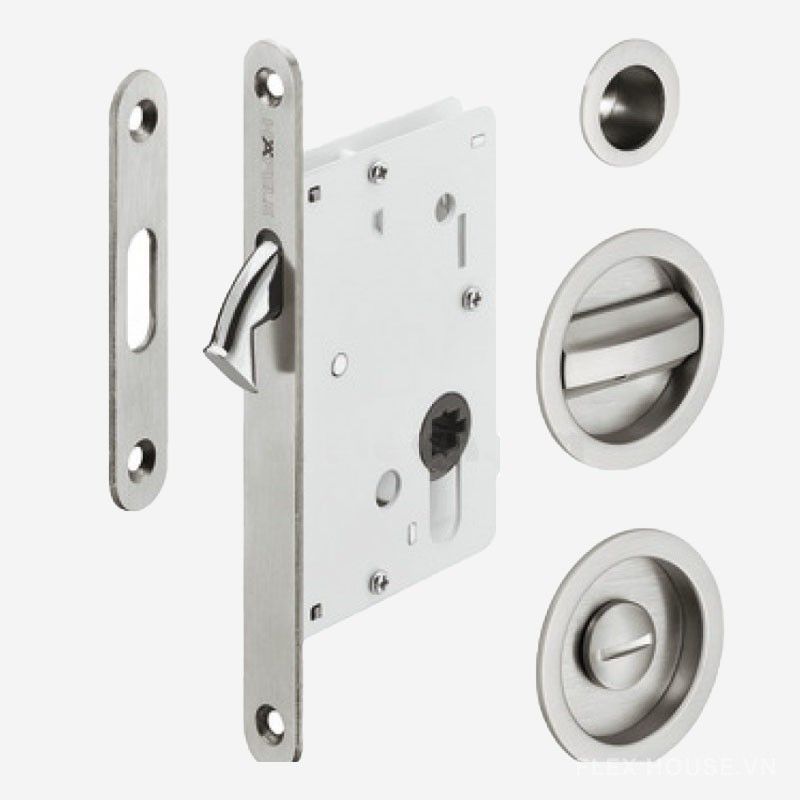 Bộ thân khóa tay nắm âm cho cửa trượt Hafele 911.27.500