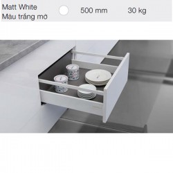 Ray hộp Hafele 552.55.706 Alto-S H80 mm màu trắng mờ