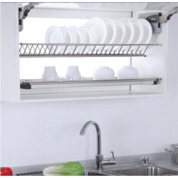 Giá bát đĩa chữ V cao cấp, inox 304 Eurogold EUV8670