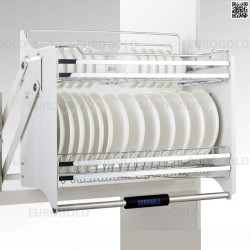 Giá bát đĩa nâng hạ cao cấp, inox 304 Eurogold EVI170