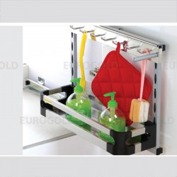 Giá đựng chai lọ tẩy rửa nan tròn inox Eurogold ETR2625