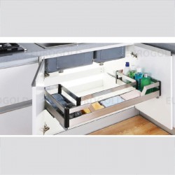 Giá đựng chai lọ tẩy rửa nan tròn inox Eurogold ETR2890