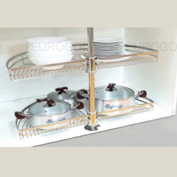 Mâm xoay inox mờ nan dẹt Eurogorld EPL180C