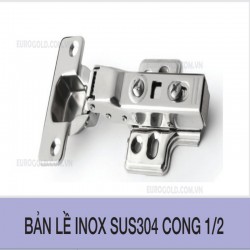 Bản lề inox SUS304 cong 1/2 Eurogold WP02