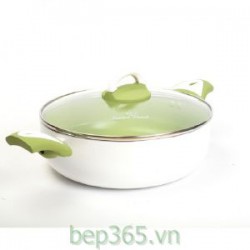 Nồi bếp từ tráng sứ Smartcook vung kính đáy từ 26CM (2355552)