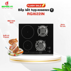 Bẽp kết hợp 2 từ 2 ga Rosieres RGI622IN