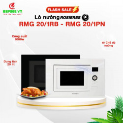 Lò vi sóng 20 lít âm tủ Rosieres RMG 20/1PN đen