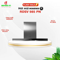 Máy hút mùi áp tường kiểu mới Rosieres RDSV 985 PN 90 cm
