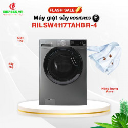 Máy giăt sấy đôc lâp 11 +7kg Rosieres RILSW4117TAHBR-4