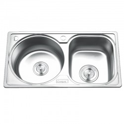 Chậu rửa bát inox 2 hố Gorlde GD-5012
