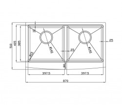 Chậu rửa bát Konox Workstation - Apron Sink KN8751DA Curve