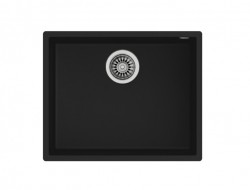 Chậu rửa FREG. SQUARE 50.40 TG 3½ C/REB SF NEGRO  115230020