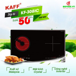 Bếp từ kết hợp hồng ngoại kết hợp Kaff KF - 308IC