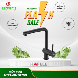 Vòi rửa bát Hafele HT21-GH1P254 577.55.390 màu đen