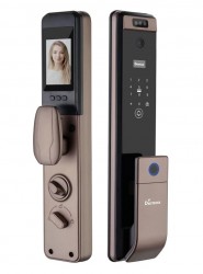 Khóa cửa điện tử nhận diện khuôn mặt Face ID 3D Demax SL916 CB App Wifi