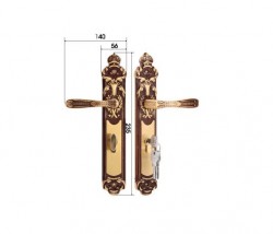 Khóa cửa chính Demax CLK206 Brass