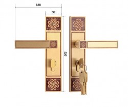 Khóa cửa chính Demax CLK319 Brass