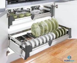 Giá xoong nồi inox đáy đặc âm tủ Euronox EU1.B60