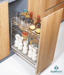 Giá giao thớt chai lọ đa năng nan dẹt 3 tầng Euronox EU2.25G.304