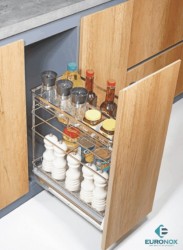 Giá giao thớt chai lọ đa năng nan dẹt 3 tầng Euronox EU2.40G.304