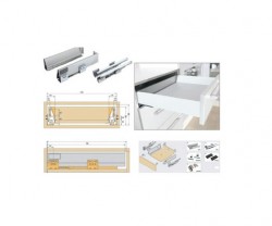 Ray hộp giảm chấn cao cấp vách thấp Euronox EUM1-45