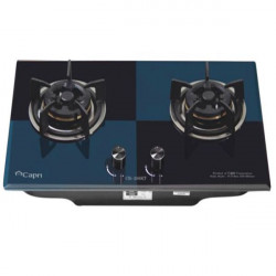 Bếp gas 2 lò Capri CR 208KT - xanh đen