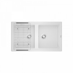 Chậu rửa bát Konox Granite Sink Phoenix Smart 860 - White Silver