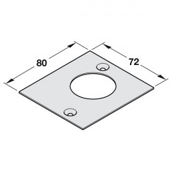 Nắp che trục xoay Hafele 932.10.602
