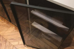 Khung nhôm kính Hafele màu bạc 563.58.903