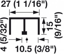 Ray dẫn hướng đôi cho cửa Hafele 415.10.805