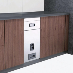 Thùng gạo kính trắng/ thùng inox 304 Inoxen RBK304-30WH