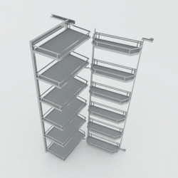 Bộ rổ Kara Swing Hafele 548.65.862 6 tầng 600mm