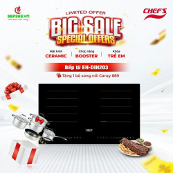 Bếp từ đôi Chefs EH-DIH203 lắp âm