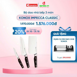 Bộ dao làm bếp cao cấp 3 món Konox Impecca Classic