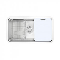 Chậu rửa bát inox 1 hố Konox KN8347SU Dekor Basic